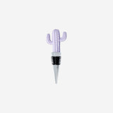 WINE STOPPER CACTUS SHAPE PURPLE