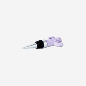 WINE STOPPER CACTUS SHAPE PURPLE