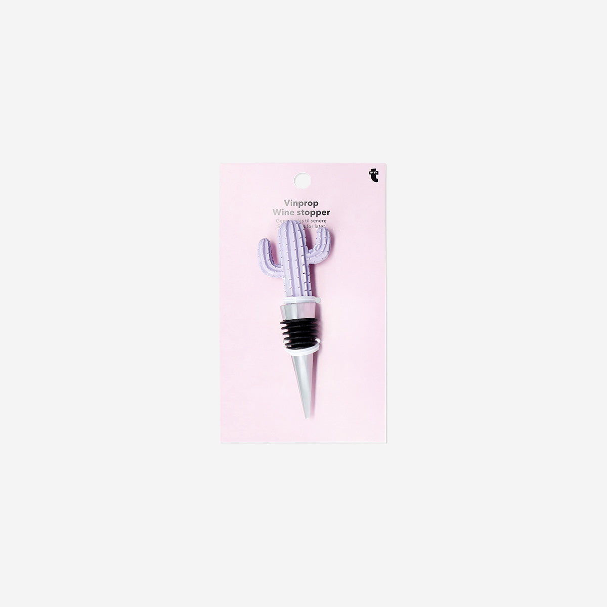 WINE STOPPER CACTUS SHAPE PURPLE