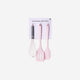 UTENSILS SET 3 PCS SILICONE AND SS PINK