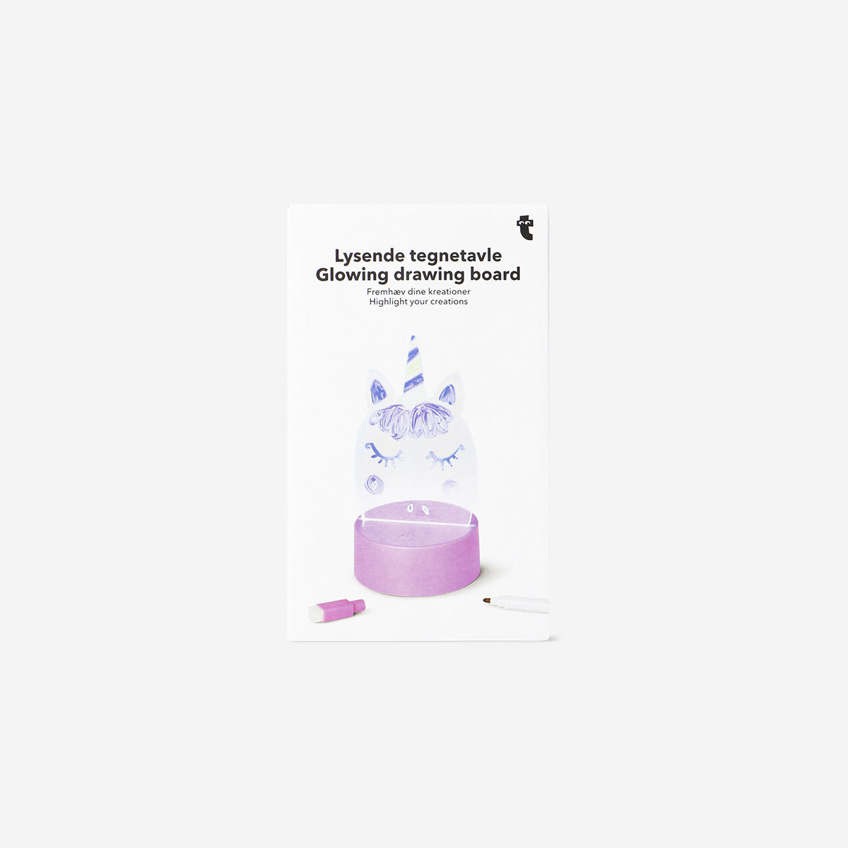Işıklı Unicorn Çizim Ekranı