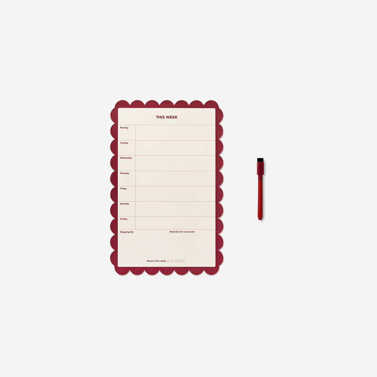 MAGNET PLANNER WEEKLY WITH PEN