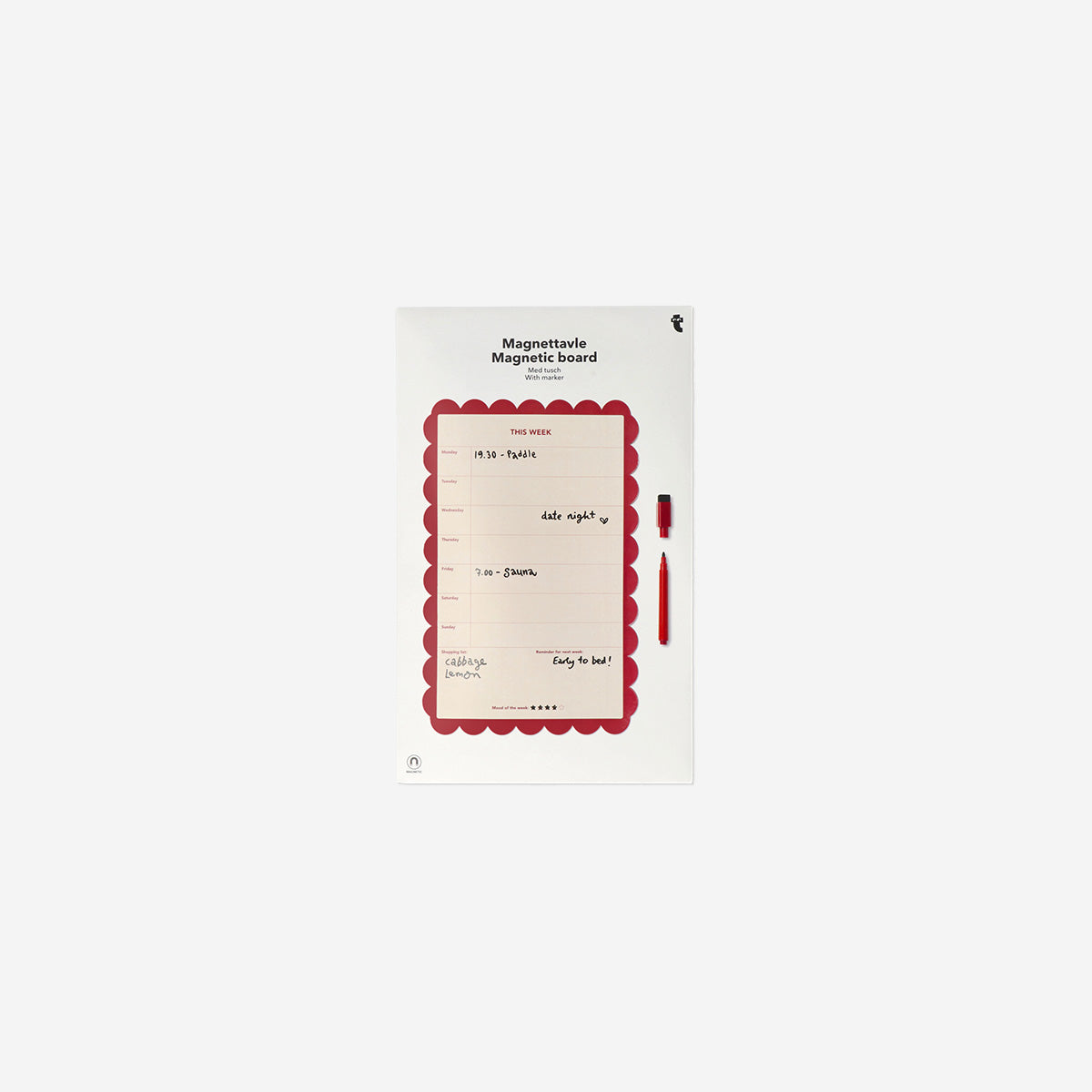 MAGNET PLANNER WEEKLY WITH PEN