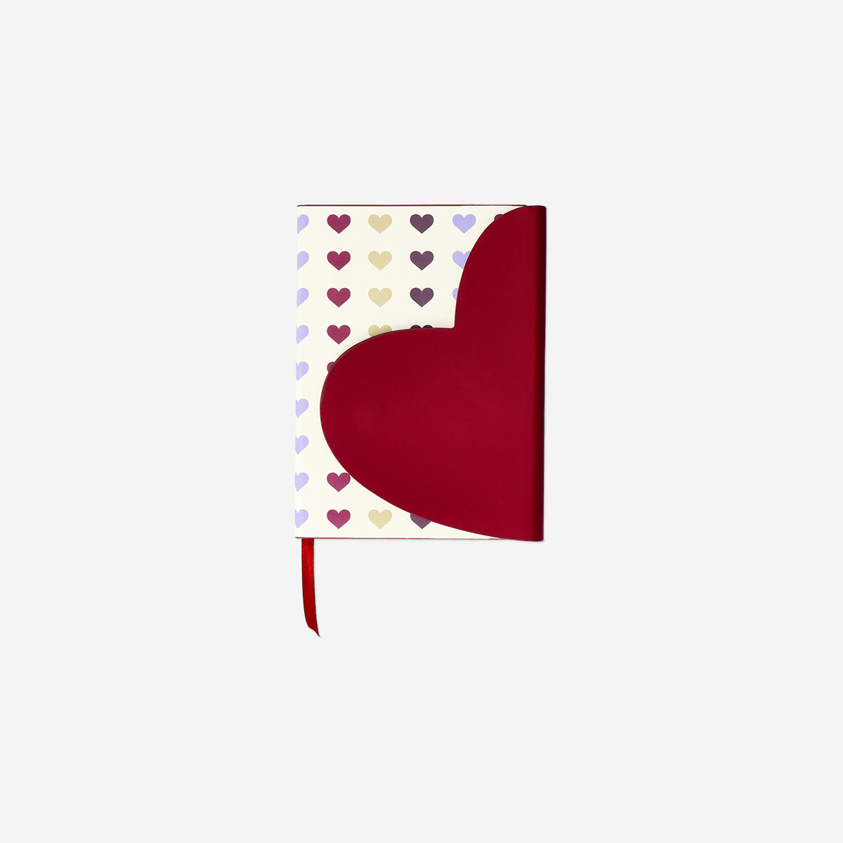 NOTEBOOK 13 X 18 CM. W. MAGNETIC HEART CLOSURE