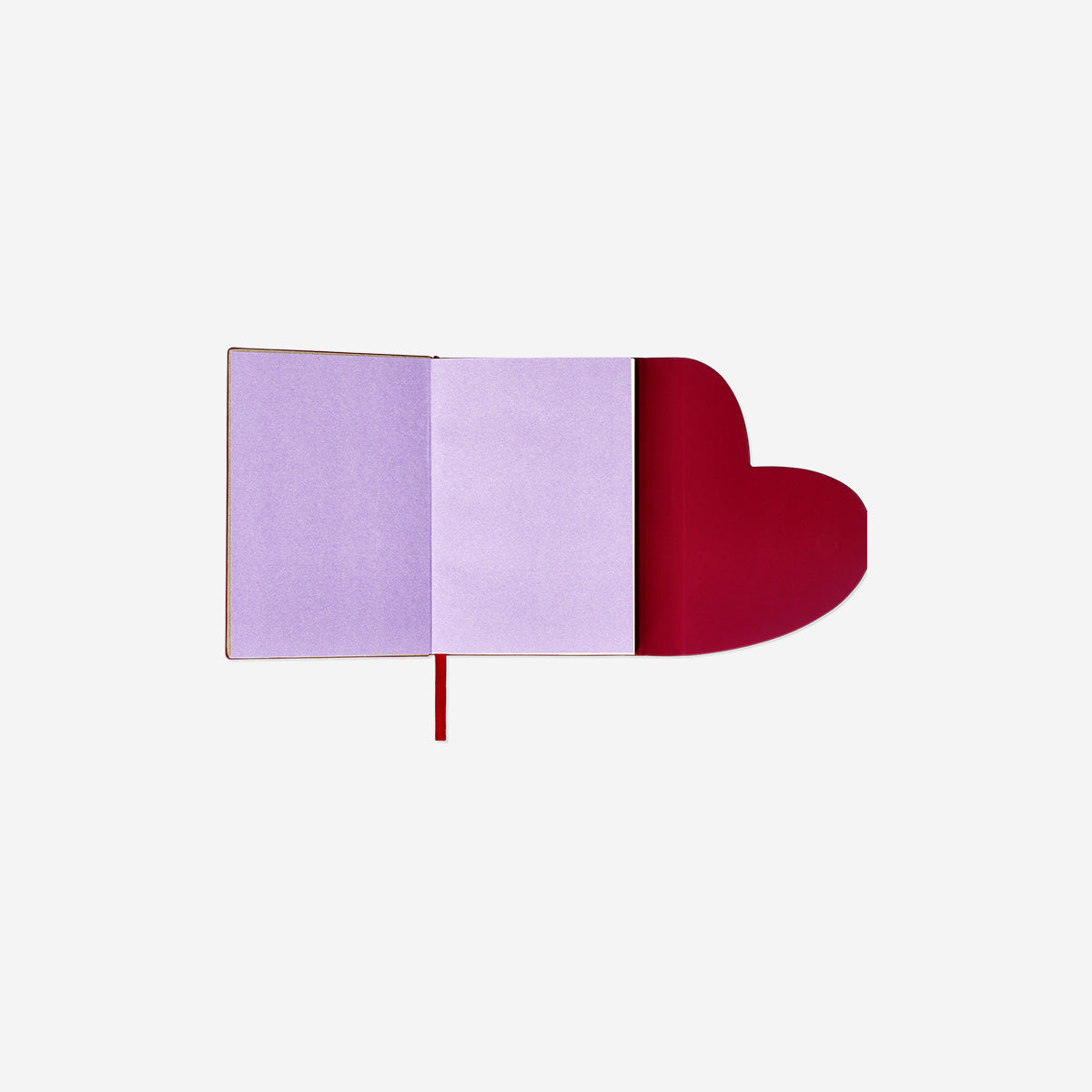 NOTEBOOK 13 X 18 CM. W. MAGNETIC HEART CLOSURE