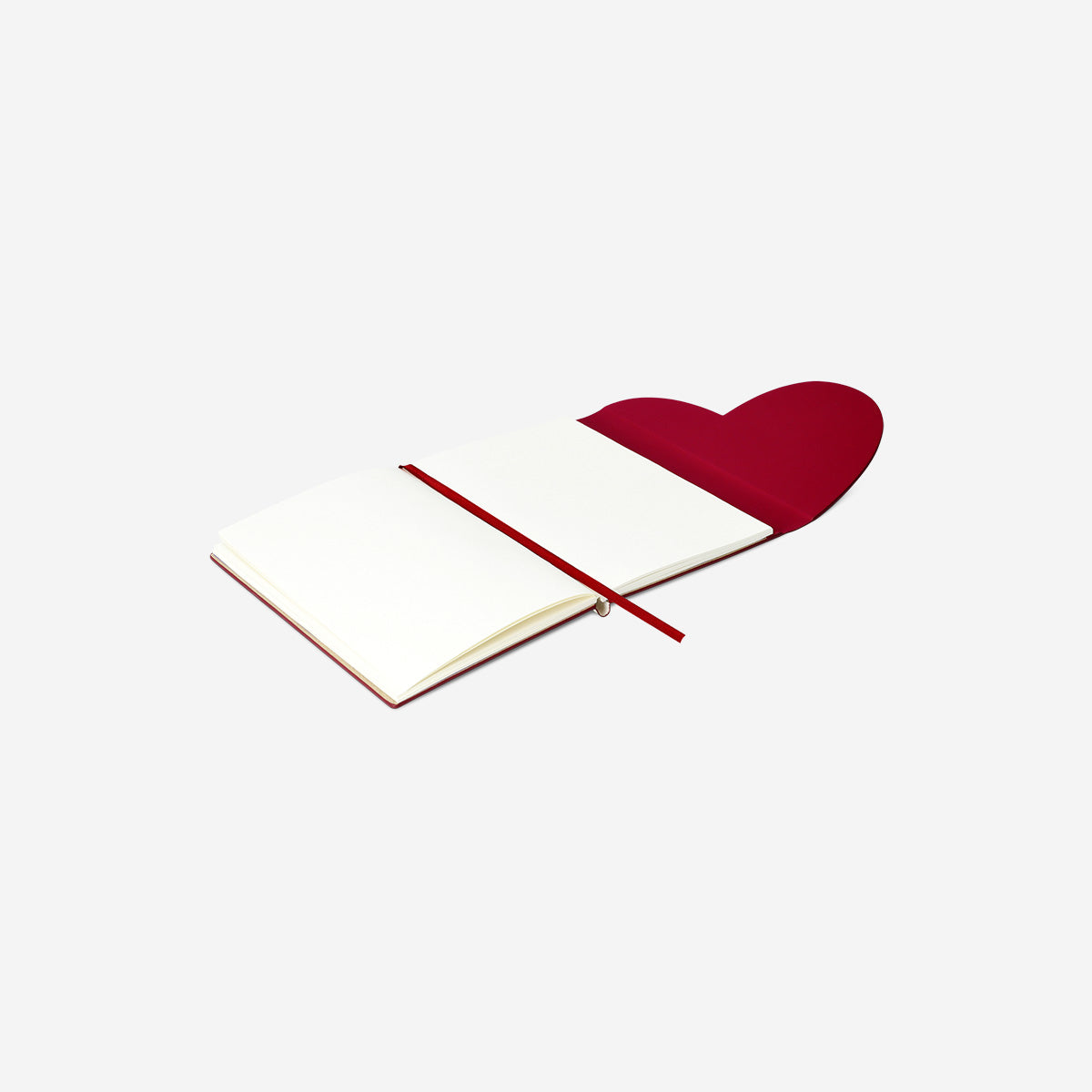 NOTEBOOK 13 X 18 CM. W. MAGNETIC HEART CLOSURE