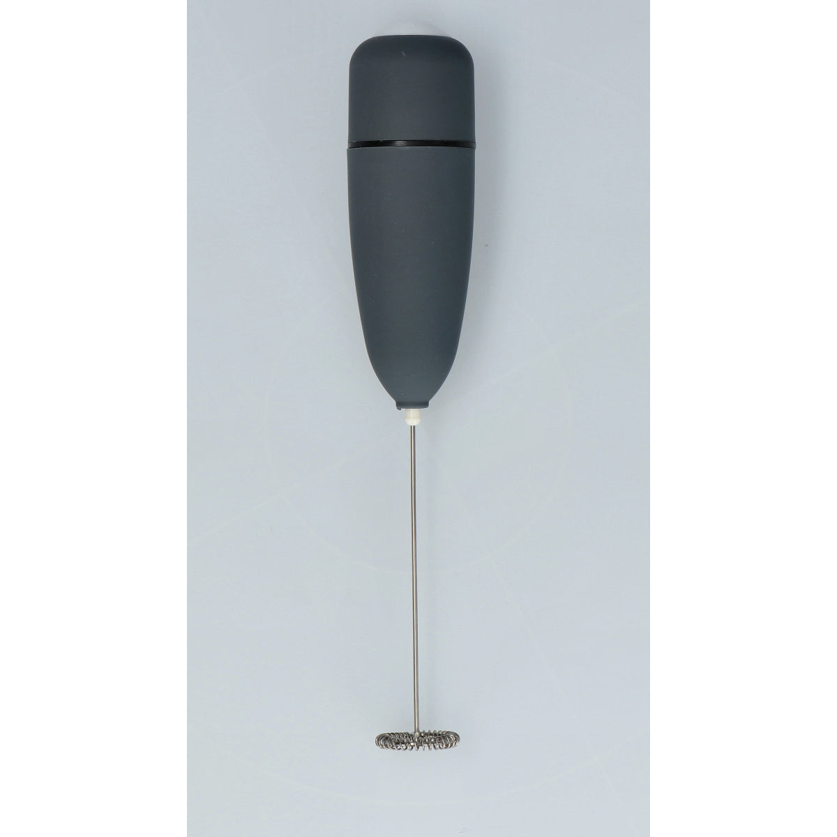 MILK FOAMER W RUBBER COATING GREY
