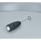 MILK FOAMER W RUBBER COATING GREY