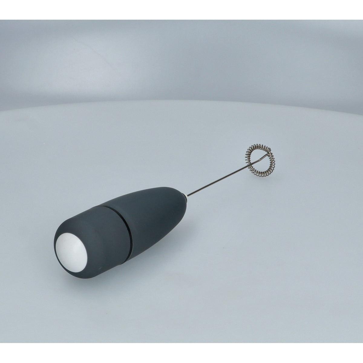 MILK FOAMER W RUBBER COATING GREY