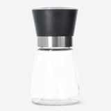 GRINDER SPICE BLACK TOP AND GLASS CONTAINER