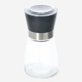 GRINDER SPICE BLACK TOP AND GLASS CONTAINER