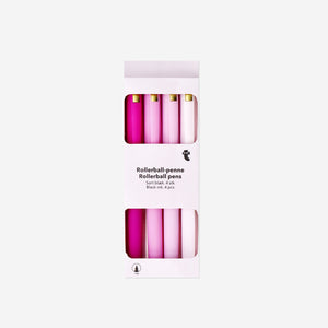 PEN ROLLERBALL PINK 4 PCS