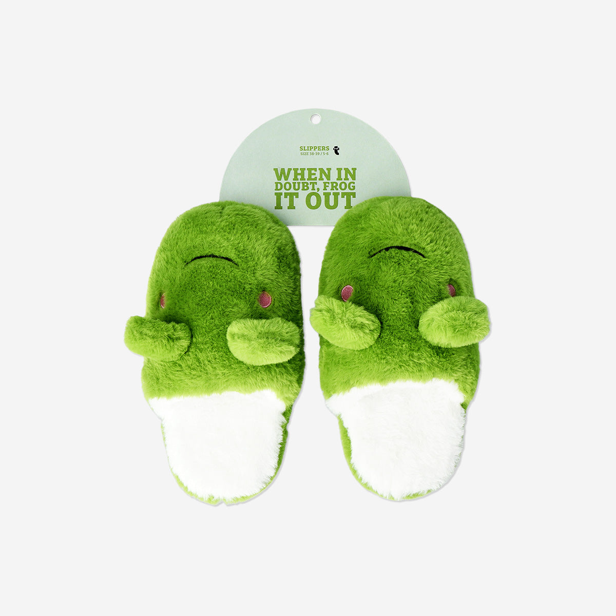 Kurbağa Şeklinde Peluş Terlik 38/39