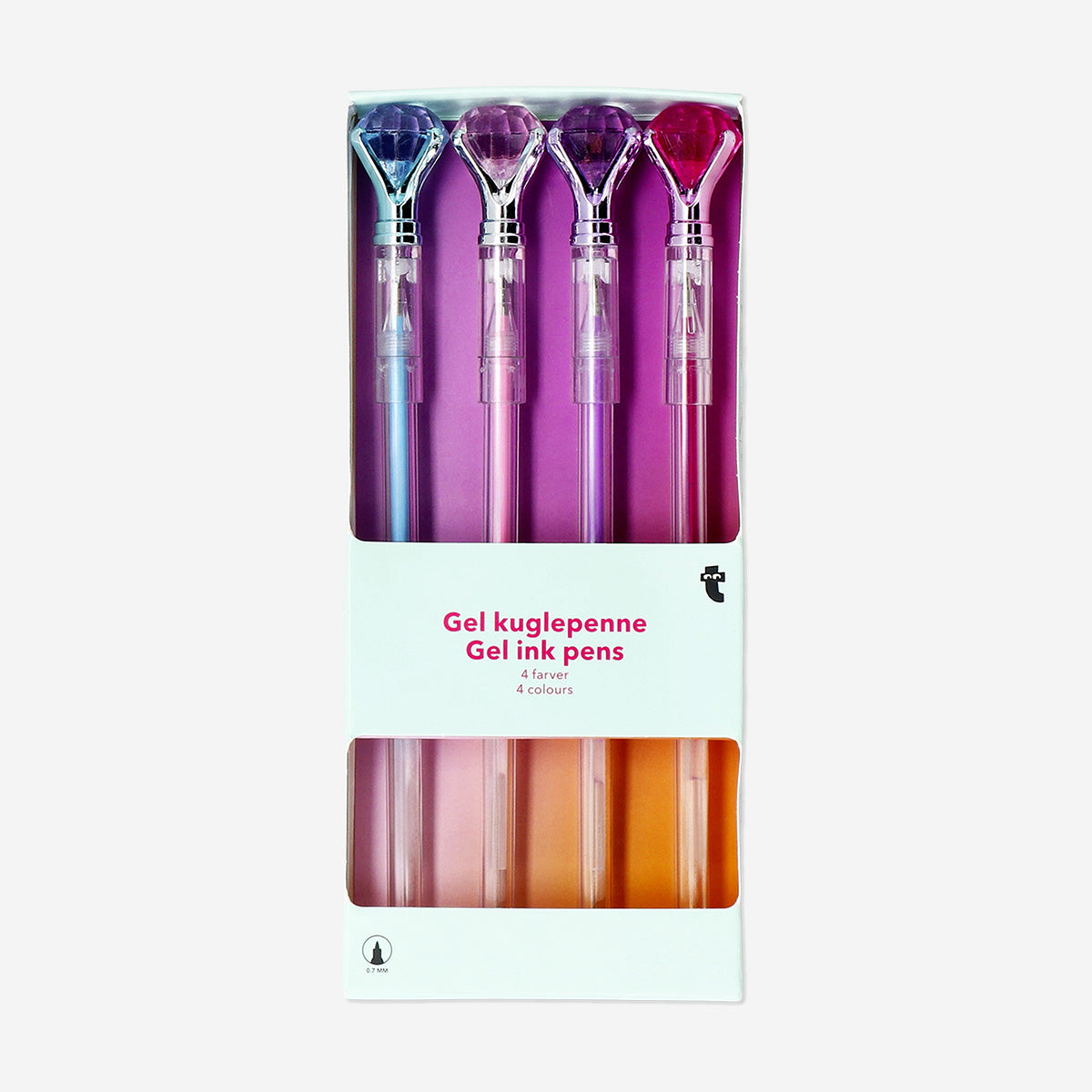 GEL PENS DIAMONDS 4 PCS