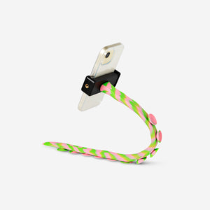 HOLDER FOR PHONE OCTOPUS ARM GREEN/PINK