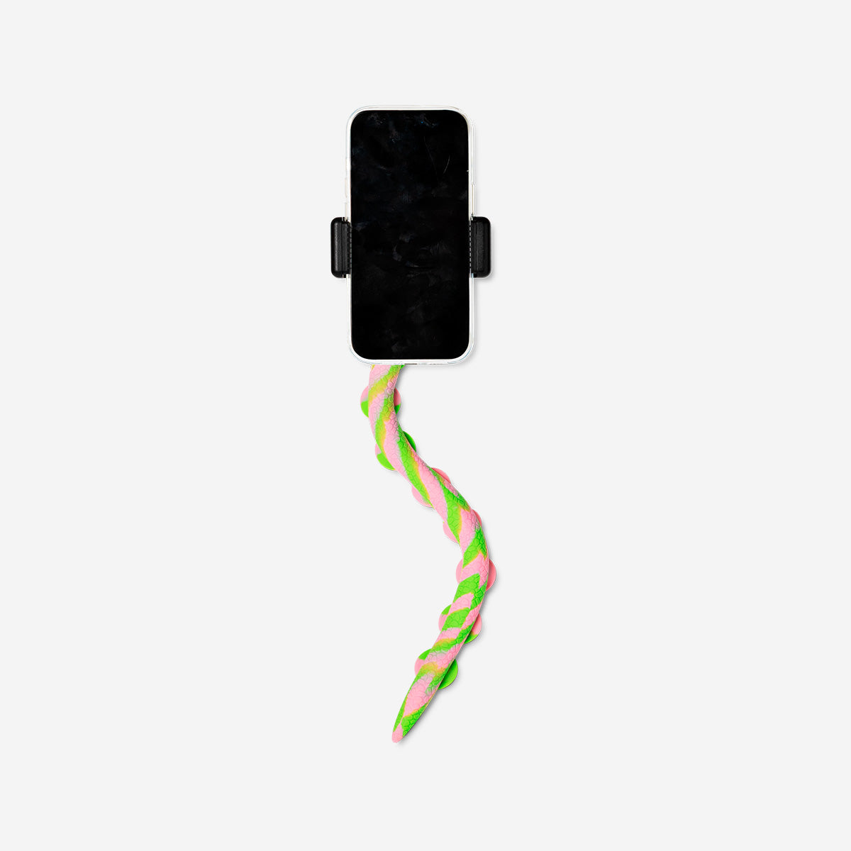 HOLDER FOR PHONE OCTOPUS ARM GREEN/PINK