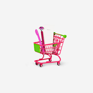 Pembe Yeşil Mini Alışveriş Arabası