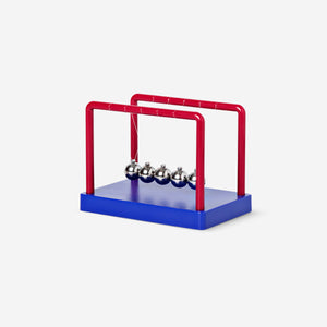 NEWTONS CRADLE BLUE/RED