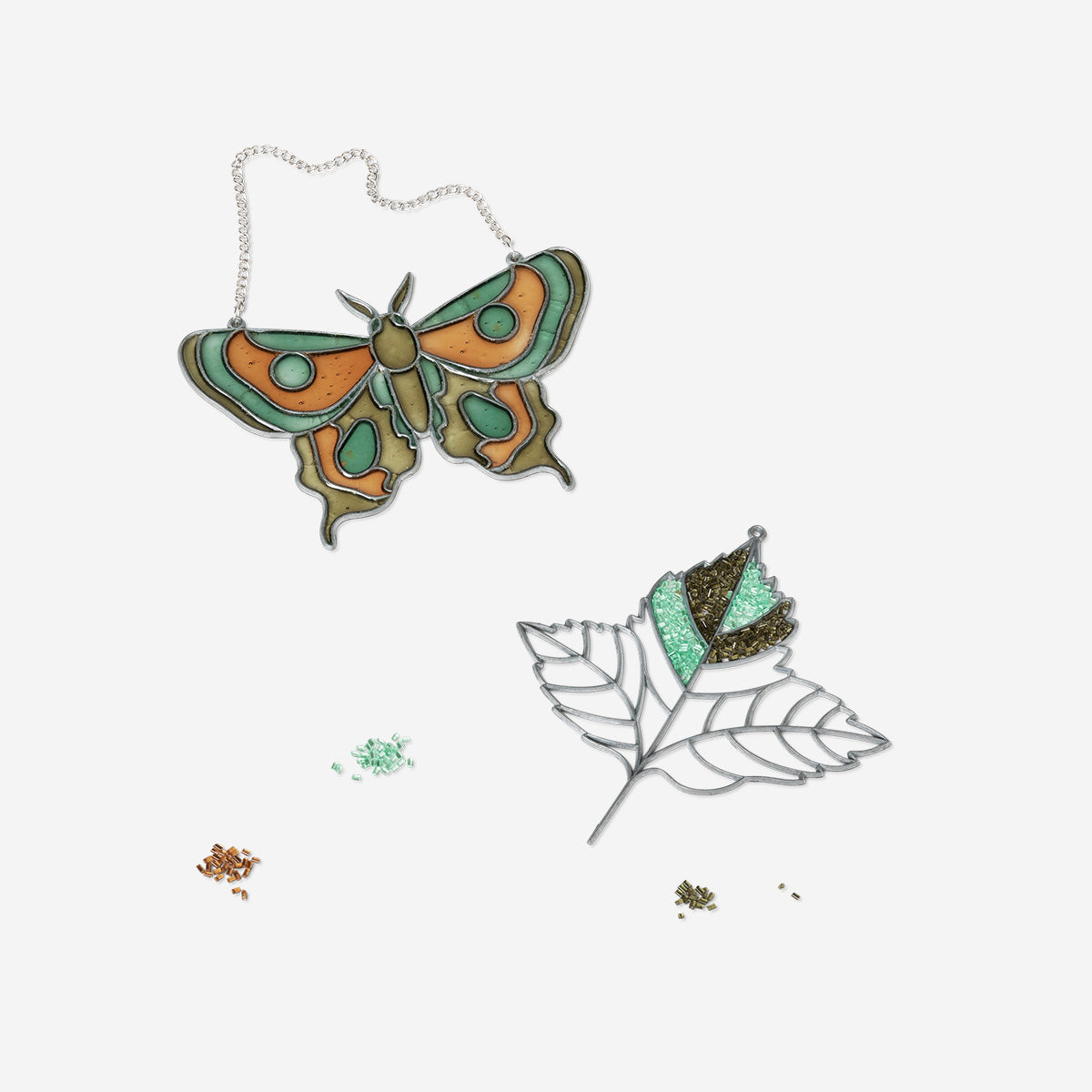 STAINED GLASS DECO KIT MOTH