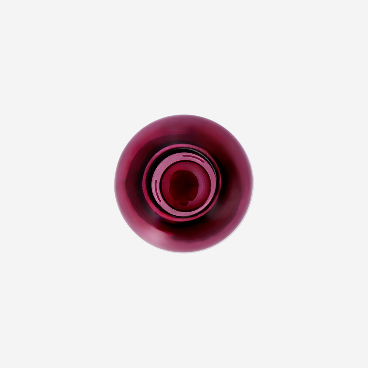 VASE MUSHROOM SHAPE GLASS PINK