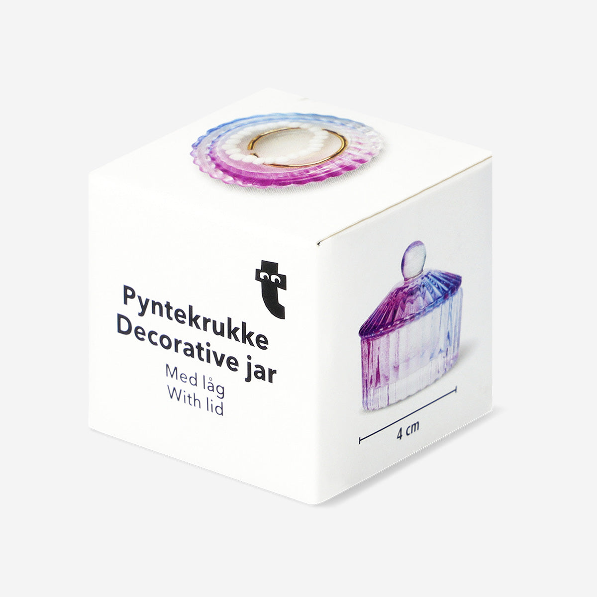 Mavi Mor Mini Cam Kavanoz