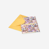 CARD W ENVELOPE FLOWER PATTERN