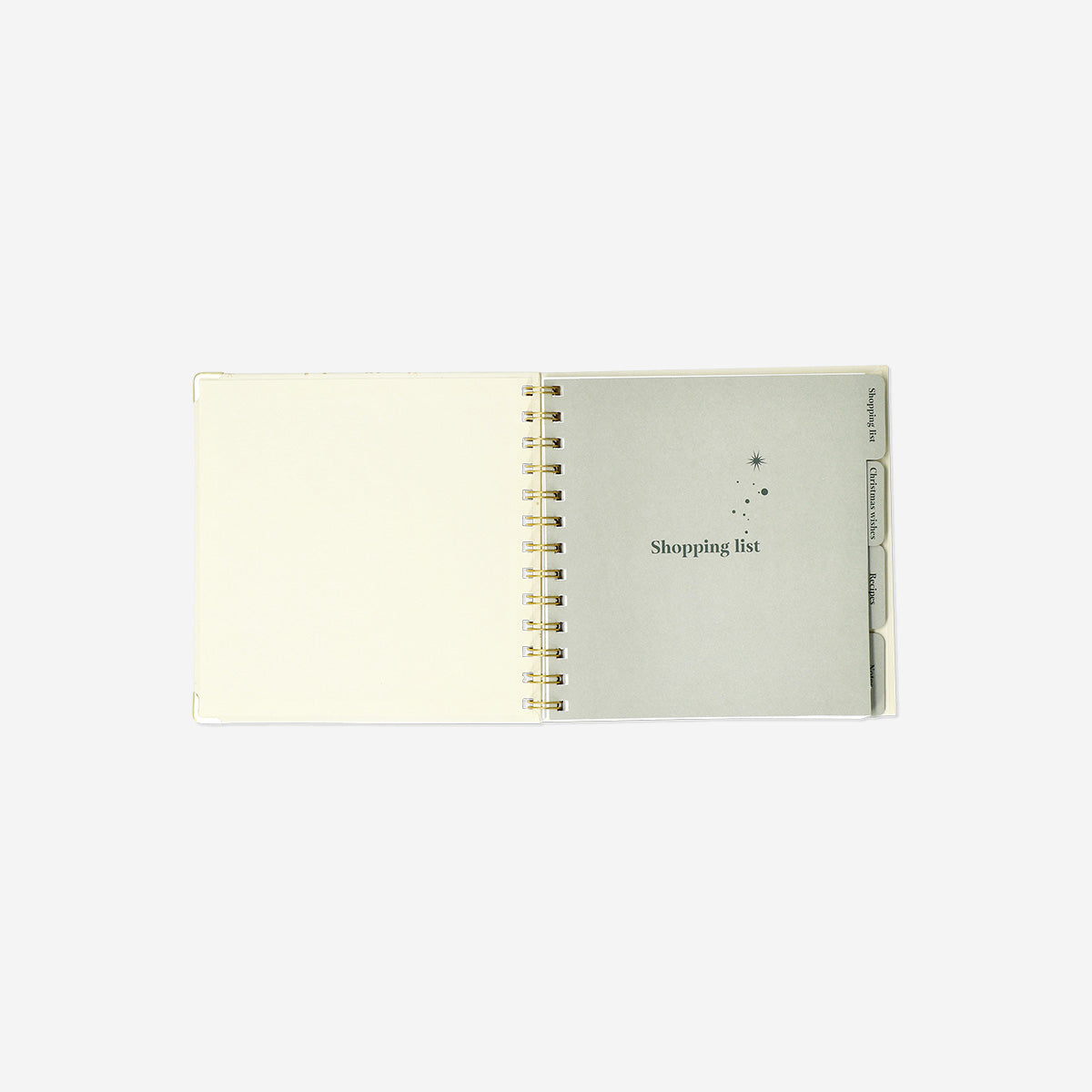 Beyaz Spiralli Yeni Yıl Planlayıcı Defter
