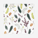 NAPKIN CHRISTMAS BERRIES 16X16CM 16PCS