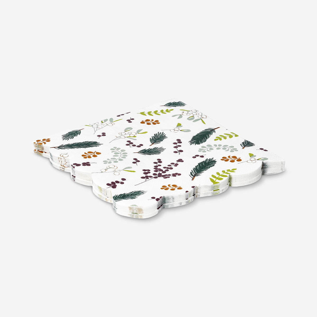 NAPKIN CHRISTMAS BERRIES 16X16CM 16PCS