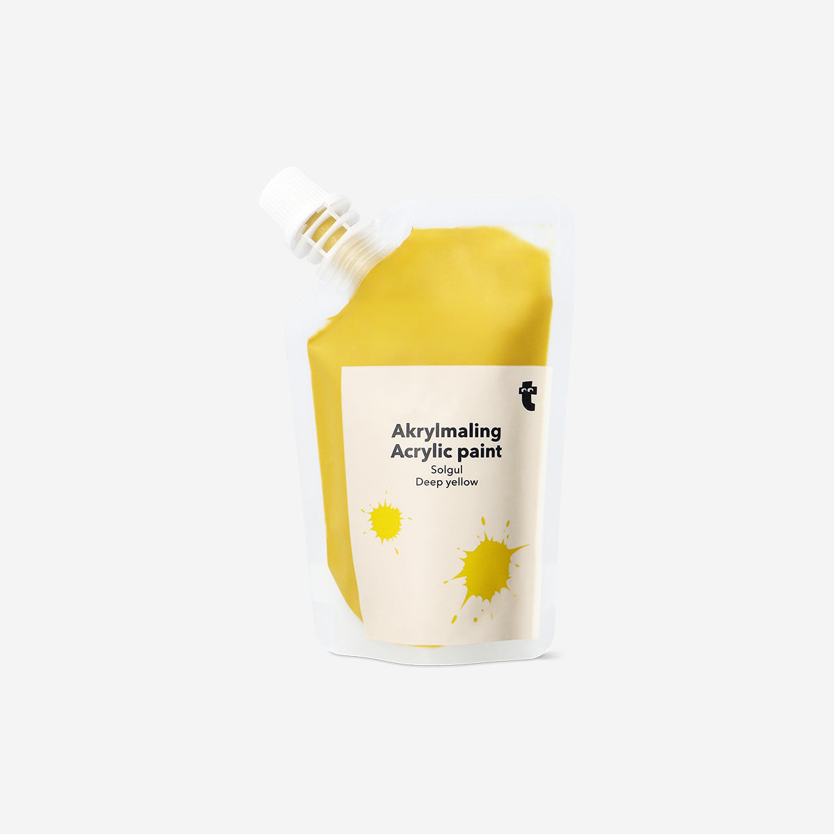 PAINT POUCH ACRYLIC DEEP YELLOW 80 ML