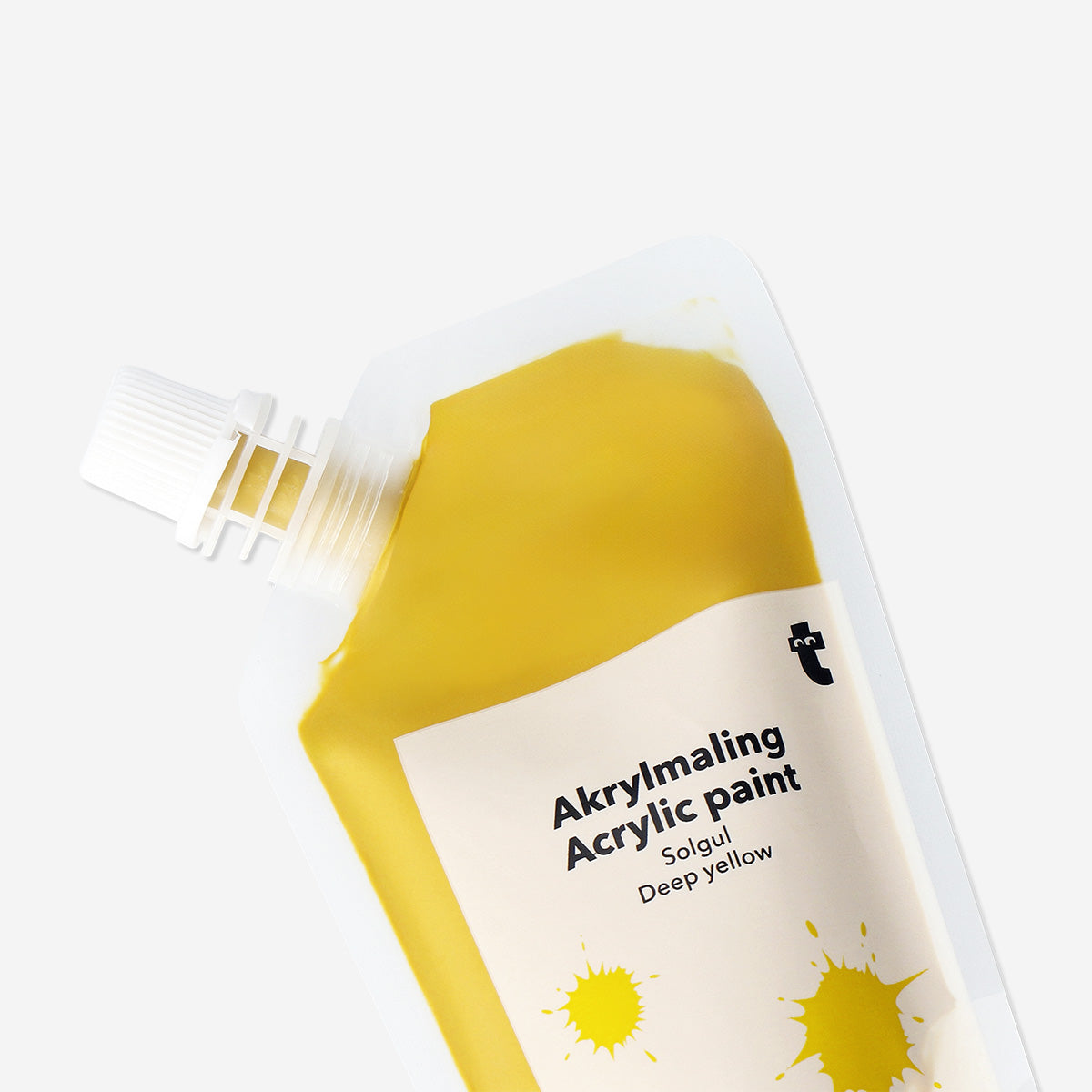 PAINT POUCH ACRYLIC DEEP YELLOW 80 ML