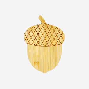 CUTTING BOARD BAMBOO ACORN SHAPE