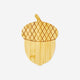 CUTTING BOARD BAMBOO ACORN SHAPE