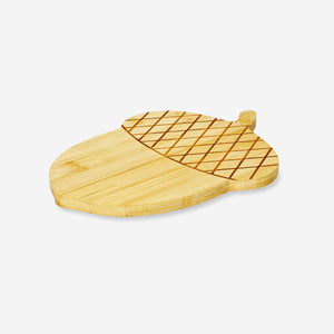 CUTTING BOARD BAMBOO ACORN SHAPE