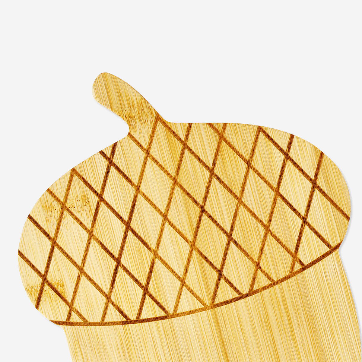 CUTTING BOARD BAMBOO ACORN SHAPE