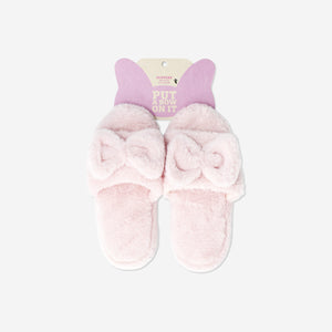 Pembe Fiyonk Detaylı Peluş Terlik 40/41