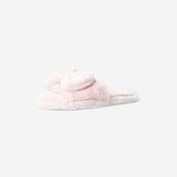 Pembe Fiyonk Detaylı Peluş Terlik 40/41