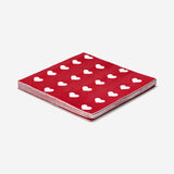 NAPKIN LOVE HEARTS 16,5X16,5CM 16PCS