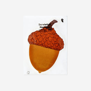 NAPKINS SHAPED AS ACORN 16,1x10,9CM 16PCS