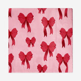 NAPKIN RED BOW PRINT 16,5X16,5CM 16PCS