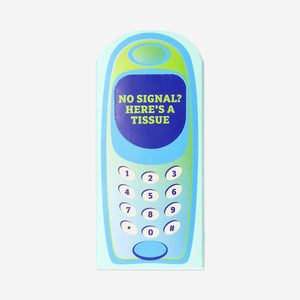 TISSUES FOR POCKET 10PCS 1 PACK TEENS IN RETRO PHONE
