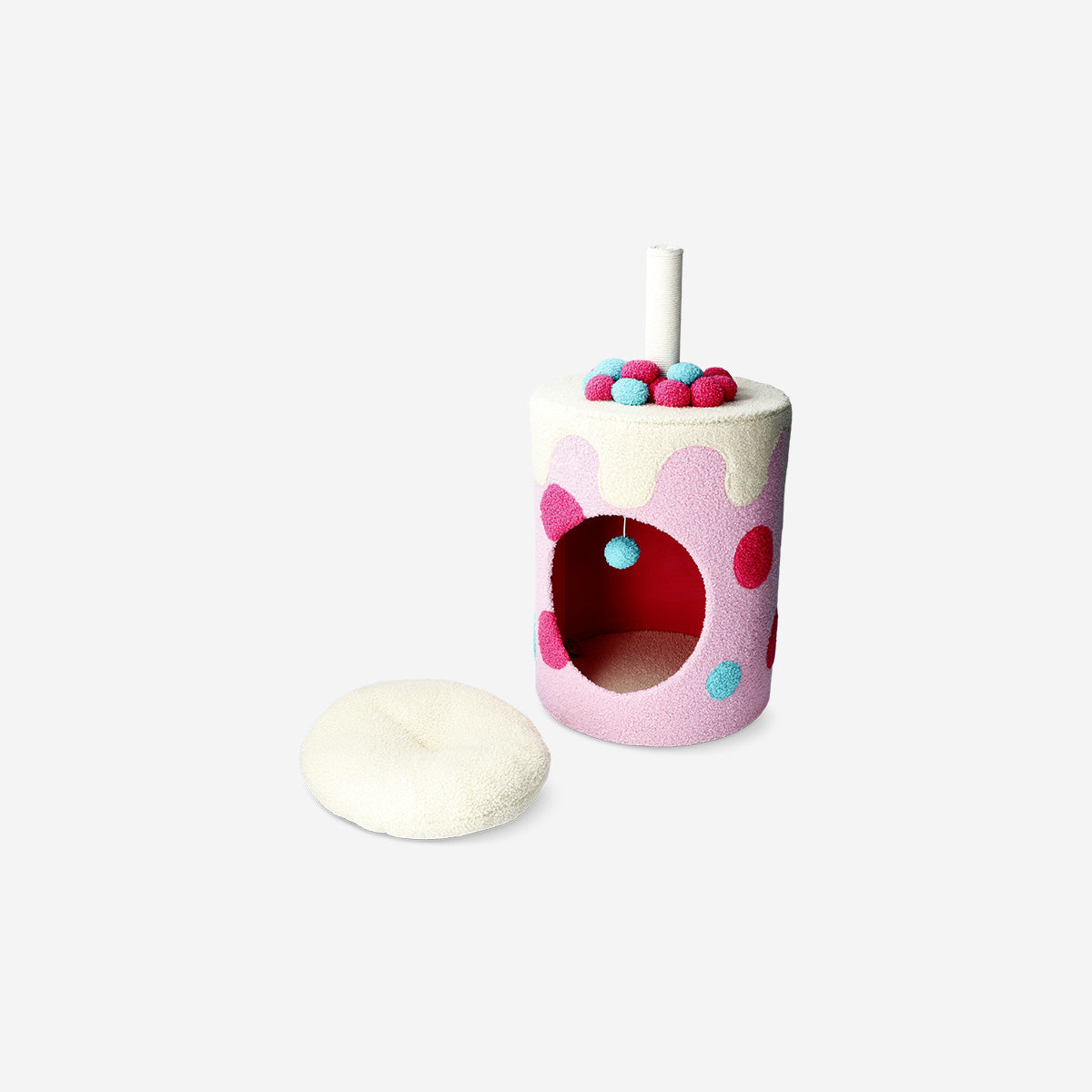 Bubble Tea Şeklinde Kedi Yatağı