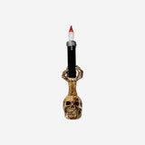 CANDLE HOLDER LED SKULL COLOR CHANGING LIGHT