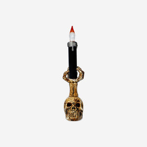CANDLE HOLDER LED SKULL COLOR CHANGING LIGHT