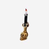 CANDLE HOLDER LED SKULL COLOR CHANGING LIGHT