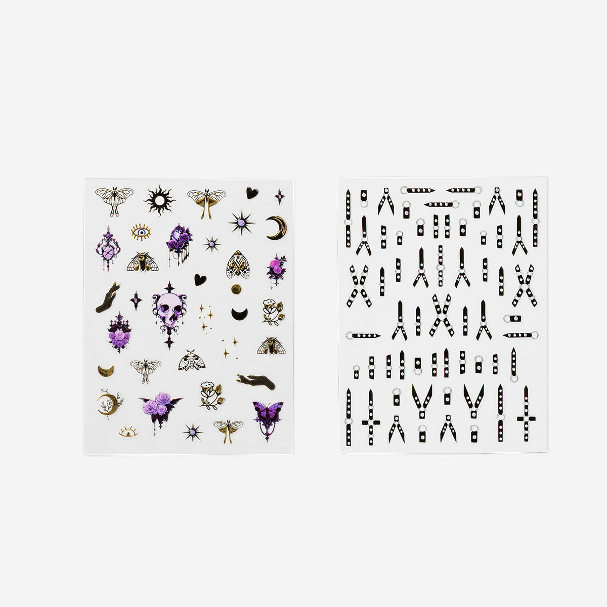 STICKERS FOR NAILS SELF-ADHESIVE TEEN GOTHIC 2PC