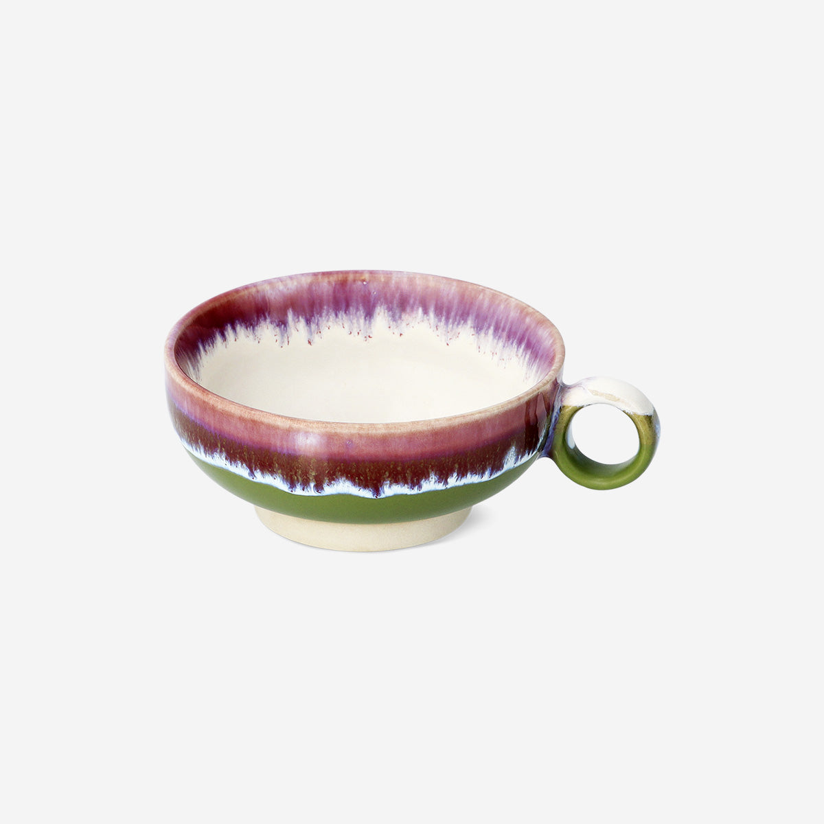 Pembe Yeşil Seramik Kupa 200 ml