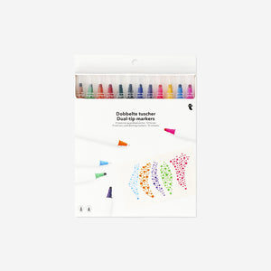 DOT MARKERS AND FINELINERS IN BOX 12 PCS