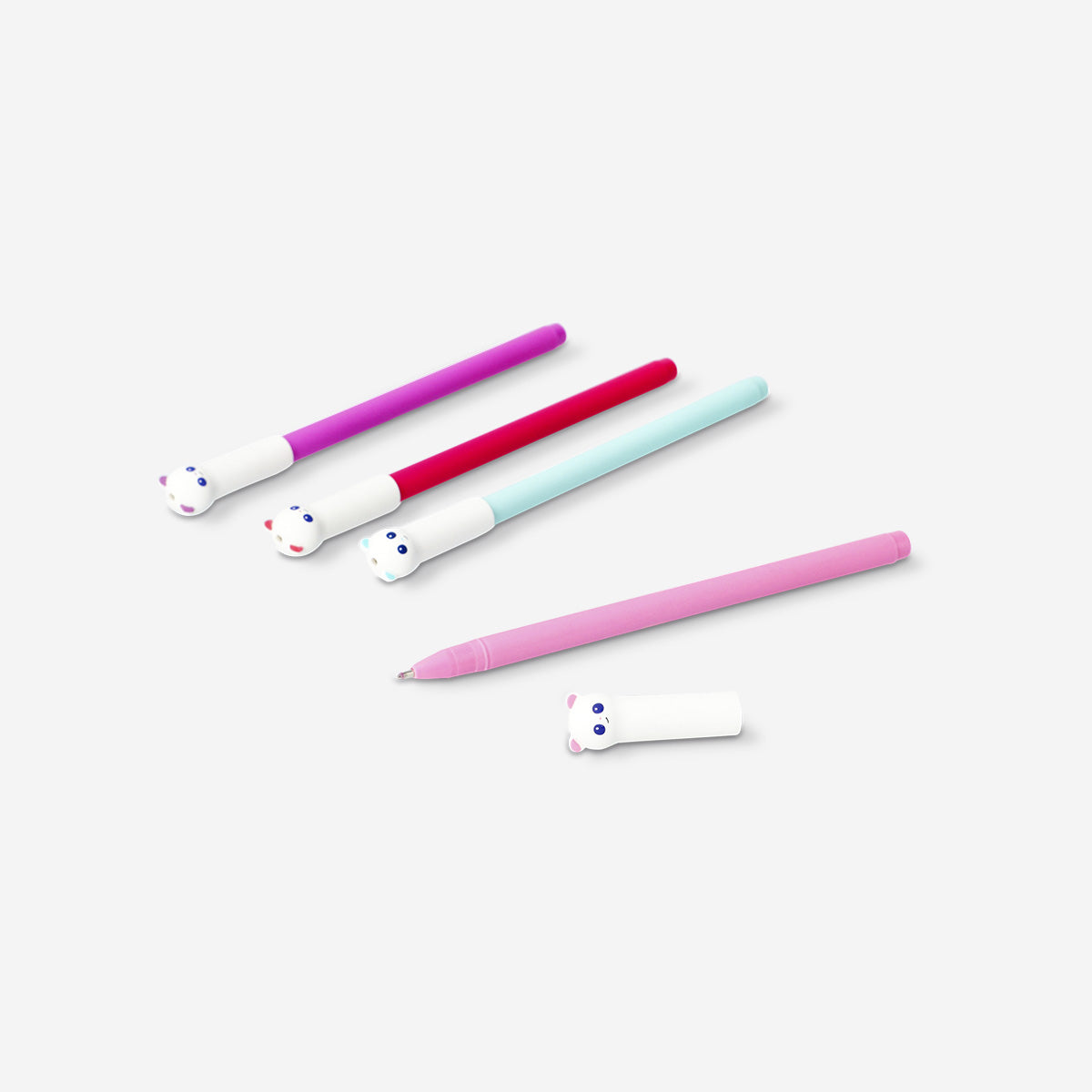 PEN GEL GLITTER PANDA 4 PCS