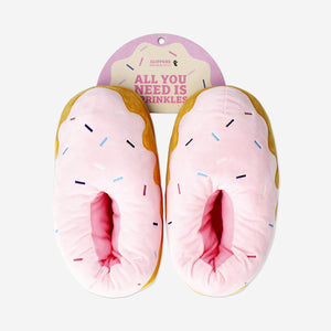 Pembe Şekerleme Detaylı Peluş Terlik 40/41
